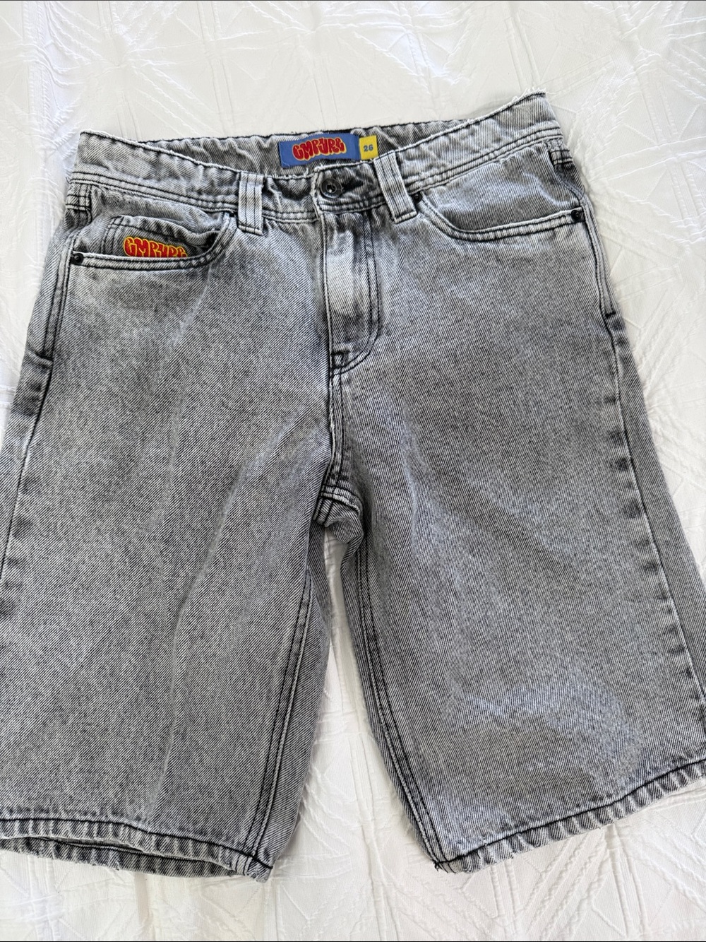 Empyre Gray Vintage Wash Men's Denim Shorts